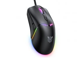 Onikuma CW929 RGB Gamer egér, fekete (CW929 WIRED BLACK)