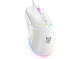 Onikuma CW929 RGB Gamer egér, fehér (CW929 WIRED WHITE)