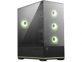 MSI MAG PANO 110R PZ Micro ATX Ház, 4xARGB ventilátor, Tápegység nélkül, üvegfalú, fekete