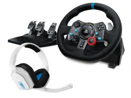 Logitech G29 Driving Force Racing Kormány + Astro A10 Gaming Headset (991-000486)