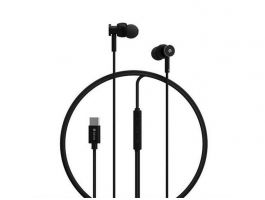 Devia Smart Series M1 Metal In-Ear sztereó fülhallgató - Type-C (ST108776) fekete