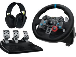 Logitech G29 Driving Force for PC/PS5 kormány + G435 headset (991-000539)