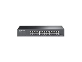 MERCUSYS Switch 24x1000Mbps, Fémházas Asztali/Rackes, MS124GS