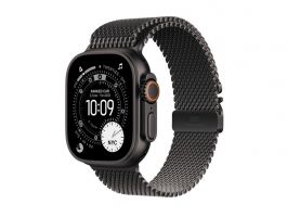 Apple Watch Ultra 3 GPS + Cellular 49mm-es fekete titántok, fekete titán milánói szíj – Small (MF1N4QH/A)