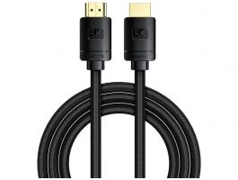 Baseus High Definition HDMI 8K kábel, 3m, fekete