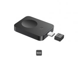 Baseus MagPro Magnetic vezeték nélküli Apple Watch töltő 2,5W, fekete (P10264106123-00)