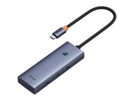 Baseus UltraJoy 5-Port HUB dokkoló állomás, szürke