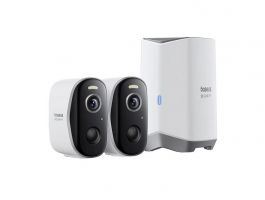 Baseus Security N1 Plus 2K kültéri biztonsági kamera KIT, fehér