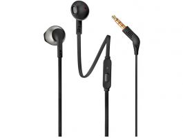JBL T205 vezetékes füllhallgató, fekete (JBLT205BLKE)