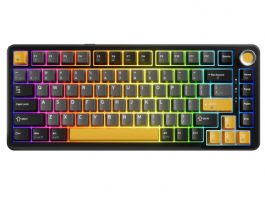 MARVO TITAN 75 vezeték nélküli gaming billentyűzet - Fekete - HU /Banana Crystal Linear (KG985W)