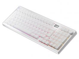 AVAX GM03 PRO 98% vezeték nélküli billentyűzet, Gateron sárga kapcsolókkal, Magyar, fehér (GM03Y_PRO_White)