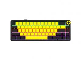 Lorgar KBP70MW vezeték nélküli gaming billentyűzet 65% mech RGB, sárga (LRG-KBP70MW-YL)
