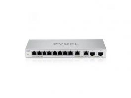 ZYXEL Switch 8x1000Mbps + 2x2500Mbps + 2xSFP+ Nem Menedzselhető, (XGS1010-12-ZZ0102F)