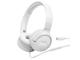 JBL Tune 520C vezetékes fejhallgató, Fehér (JBLT520CWHT)