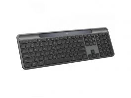 LOGITECH K980 Signature Slim Solar Vezeték Nélküli Billentyűzet, Grafitszürke, US (920-013764)