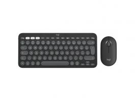 Logitech Pebble 2 Combo Slim Bluetooth Keyboard and Mouse for Mac - Graphite - US (920-012244)