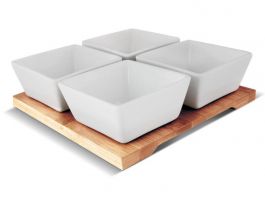 Lamart LT9018 BAMBOO 4 részes tálalóedény