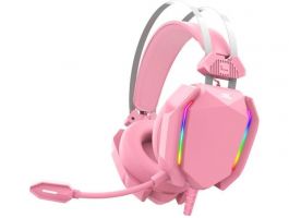 BARACUDA BGH-041P SEAGUL-P gamer fejhallgató mikrofonnal, pink