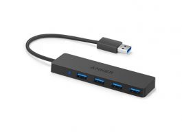 ANKER 4-Port Ultra Slim USB3.0 Data Hub (A7516016) Black