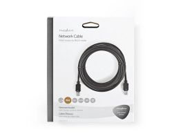Nedis CCBW85100AT200 UTP Cat5e patch kábel, LSZH, RJ45, 10/100/1000 Mbit/s, hossz 20m, fekete