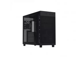 ASUS Prime AP303, Tápegység nélkül, Fekete, Üvegfalú PC ház (AP303/BK/TG)