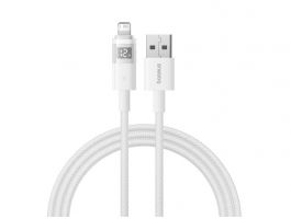 BASEUS DISPLAY II adatkábel USB - lightning, 200cm (P10382700211-01) fehér