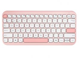 Asus Marshmallow KW100 vezeték nélküli billentyűzet, rózsaszín HU (KW100 KEYBOARD/PK/HU/81//3BT/COPILOT)