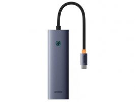 Baseus UltraJoy 6-Port HUB dokkoló állomás, szürke (B00052802811-00)