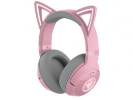 Razer Kraken Kitty V2 Bluetooth vezeték nélküli gaming fejhallgató - Quartz Edition (RZ04-04860100-R3M1) pink