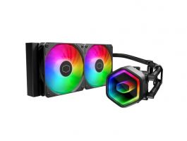 Cooler Master MasterLiquid 240 Core II ARGB univerzális vízhűtés, fekete (MLW-D24M-A18PA-R1)