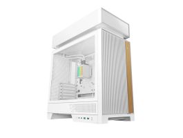 DEEPCOOL Ház ATX CL6600 WH Vízhűtéssel, Tápegység nélkül, Fehér, Üvegfalú