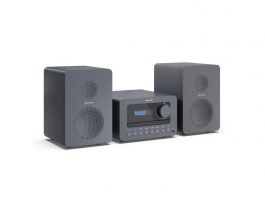 Sharp XL-B514(GY) Tokyo FM bluetooth mikrohifi rendszer szürke fa hangszórókkal