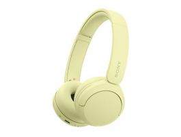 SONY WH-CH520 vezeték nélküli fejhallgató mikrofonnal, sárga (WHCH520Y.CE7)
