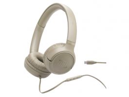 JBL Tune 530 USB-C vezetékes fejhallgató (T530CBEG) bézs