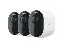 Arlo Ultra 2 Outdoor Security Camera 3 Camera Kit (Base station included), White - VMS5340-200EUS