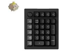 Keychron V0 Ultra 8K Bluetooth, Vezeték nélküli Mechanikus Numerikus Billentyűzet, Fekete (V0U-D4)