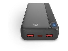 Nedis PBKPD20W225BK powerbank, 20000mAh, fekete