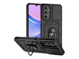 Gigapack Defender szilikon telefonvédő (ütésállóság, tartógyűrű, kameravédő) FEKETE (GP-161527)