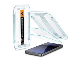 SPIGEN EZ FIT HD képernyővédő üveg 2db (2.5D, tokbarát, ultravékony, 0.2mm, 9H + segédkeret) ÁTLÁTSZÓ (AGL08729)