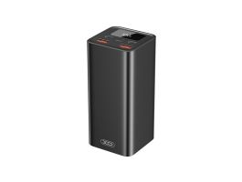 XO PB97 vésztöltő 2 USB+2 Type-C aljzat (20000mAh, 65W, PD gyorstöltő, LED kijelző) FEKETE (XO-PB97)