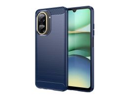 Gigapack Szilikon telefonvédő (ütésállóság, légpárnás sarok, szálcsiszolt, karbon minta) SÖTÉTKÉK (GP-169313)