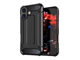 Gigapack Defender szilikon telefonvédő (ütésállóság, légpárnás sarok, fémhatás) FEKETE (GP-173257)
