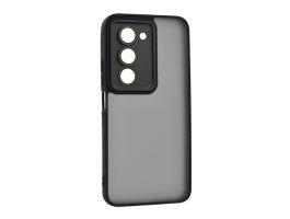 Gigapack Szilikon telefonvédő (ütésállóság, akril hátlap, kameravédő) FEKETE (GP-174580)