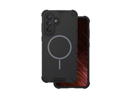 Gigapack Defender műanyag telefonvédő (ütésállóság, légpárnás sarok, matt, szilikon belső, MagSafe) FEKETE (GP-181483)