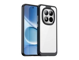 Gigapack Szilikon telefonvédő (ütésállóság, átlátszó hátlap) FEKETE (GP-180588)