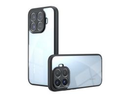 Gigapack Szilikon telefonvédő (ütésállóság, átlátszó hátlap) FEKETE (GP-189534)