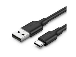 UGREEN US287 adatkábel (USB - Type-C, 3A, gyorstöltő, 200cm) FEKETE (60118)