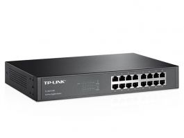 TP-LINK 16x1000Mbps (TL-SG1016D) Fémházas Rack-es Switch