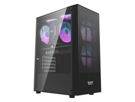 Darkflash A290 számítógépház + 3 RGB ventilátor (fekete) (A290)