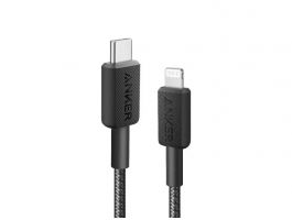 Anker 322 USB-C to Lightning Cable (0.9m Braided) Black (A81B5G11)
